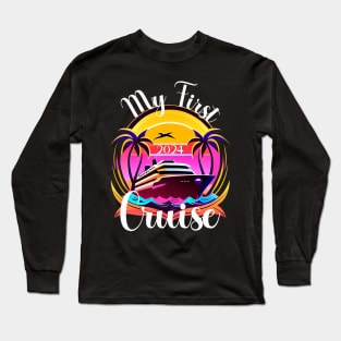 My First Cruise 2024 Matching Family Cruise Long Sleeve T-Shirt